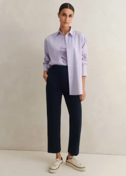 Travel Tailoring Pull On Slim Crop Trouser