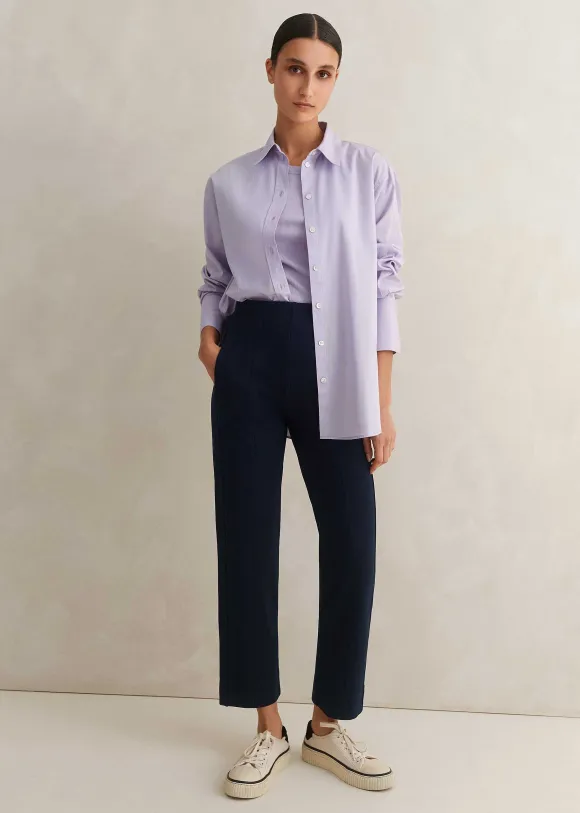 Travel Tailoring Pull On Slim Crop Trouser