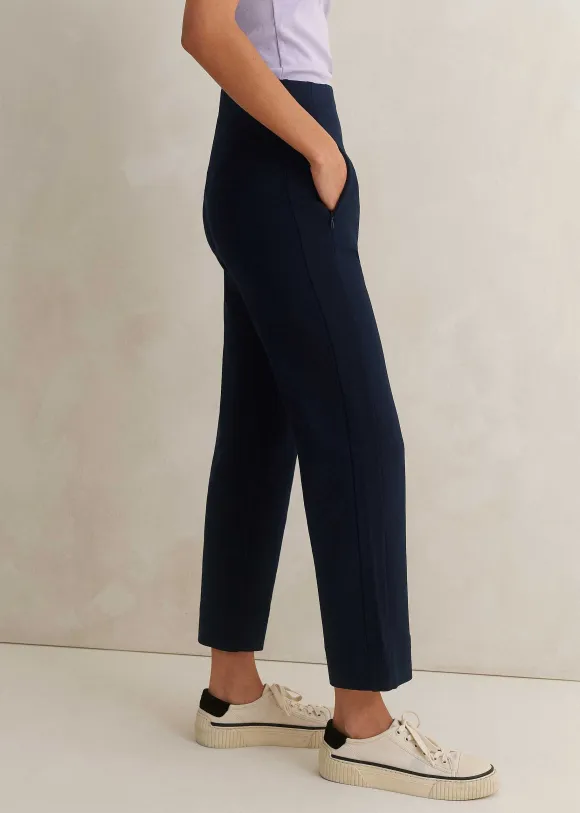 Travel Tailoring Pull On Slim Crop Trouser