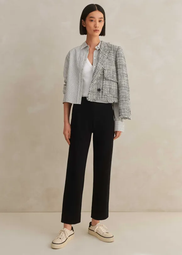 Travel Tailoring Pull On Slim Crop Trouser