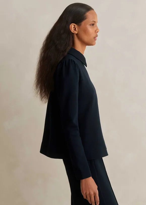 Travel Tailoring Shirt Collar Swing Top