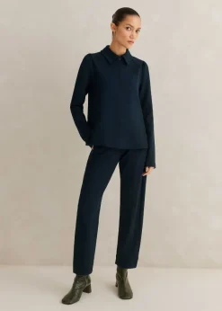 Travel Tailoring Slim-Crop Trouser + Swing Top Co-Ord