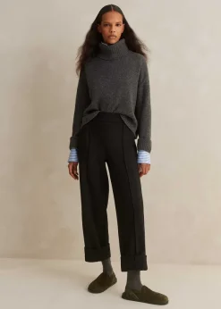 Travel Tailoring Turn-Up Straight Leg Trouser