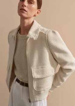 Tweed Bomber Jacket