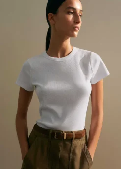 Ultimate Fitted Rib Crew Neck Tee