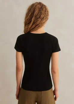 Ultimate Fitted Rib Crew Neck Tee