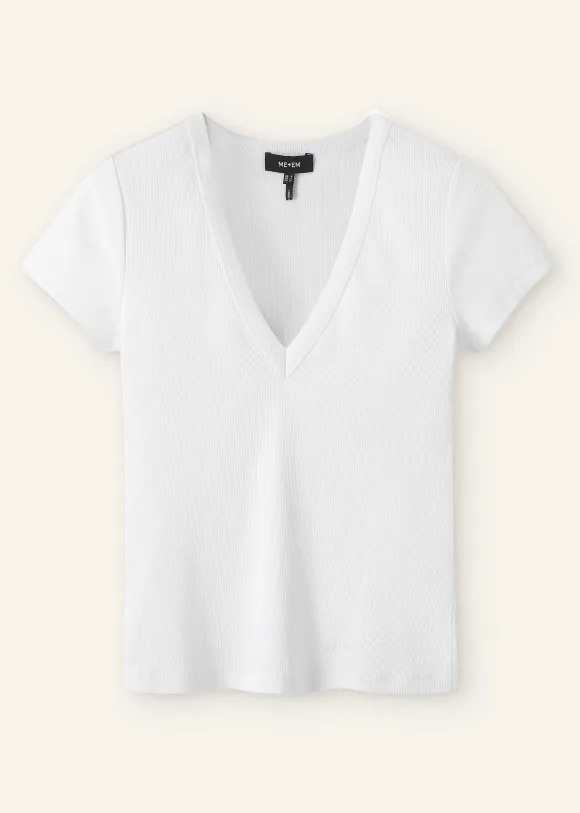Ultimate Fitted Rib V-Neck Tee