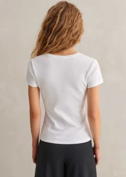 Ultimate Fitted Rib V-Neck Tee