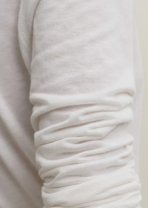 Wool Jersey Henley Top