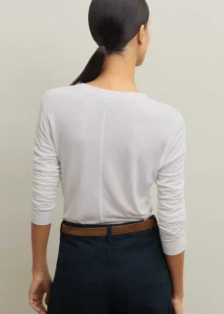 Wool Jersey Henley Top