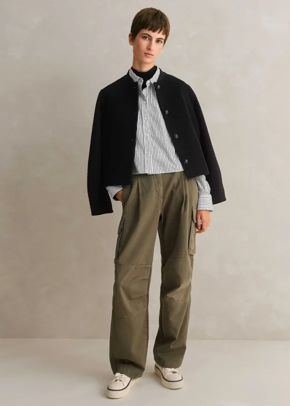 Wool Jersey Roll Neck Top